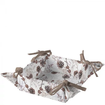 Pine cones kenyérkosár 20x20x7cm, 100% pamut, AMB.16917835