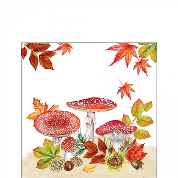 Fly agaric group papírszalvéta 25x25cm,20db-os, AMB.12516745