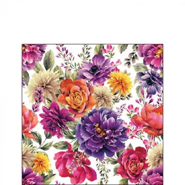 Anne white papírszalvéta 25x25cm,20db-os, AMB.12517450
