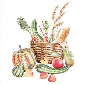 Autumn still life papírszalvéta 33x33cm, 20db-os, AMB.13317785