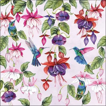 Fuchsia papírszalvéta 33x33cm, 20db-os, AMB.13318200