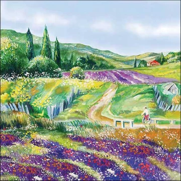 Lavender landscape papírszalvéta 33x33cm, 20db-os, AMB.13318345 Lavender landscape papírszalvéta 33x33cm, 20db-os, AMB.13318345