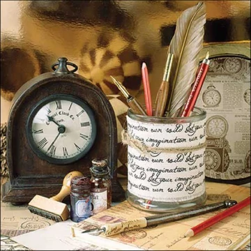 Writers desk papírszalvéta 33x33cm, 20db-os, AMB.13318375 Writers desk papírszalvéta 33x33cm, 20db-os, AMB.13318375