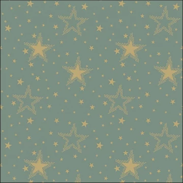 Night sky gold/sage papírszalvéta 33x33cm, 20db-os, AMB.33316732