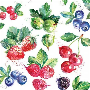 Sweet fruits papírszalvéta 33x33cm, 20db-os, AMB.13318300