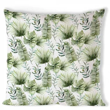 Jungle leaves white párnahuzat 40x40cm, 100% pamut, AMB.16218215