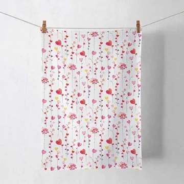 Hearts garlands konyharuha 50x70cm, 100% pamut, AMB.17818125
