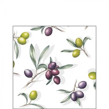 Delicious olives papírszalvéta 25x25cm, 20db-os, AMB.12518185