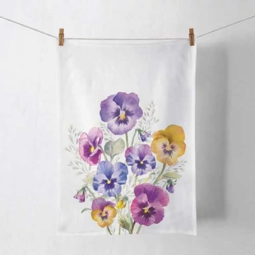 Pansies konyharuha 50x70cm, 100% pamut, AMB.17818165