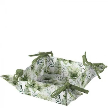 Jungle leaves white kenyérkosár 20x20x7cm, 100% pamut, AMB.16918215 Jungle leaves white kenyérkosár 20x20x7cm, 100% pamut, AMB.16918215
