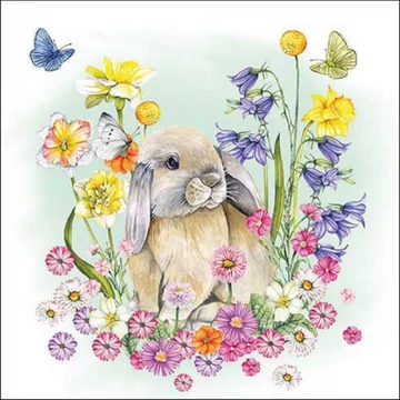 Little rabbit papírszalvéta 33x33cm, 20db-os, AMB.13318305