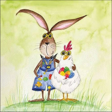 Sunny Easter papírszalvéta 33x33cm,20db-os, AMB.23318410