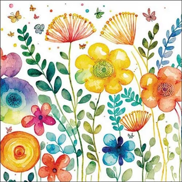 Vibrant spring white papírszalvéta 33x33cm, 20db-os, AMB.13318430