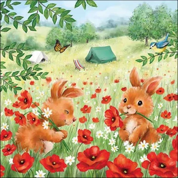 Summer camp papírszalvéta 33x33cm, 20db-os, AMB.13318525