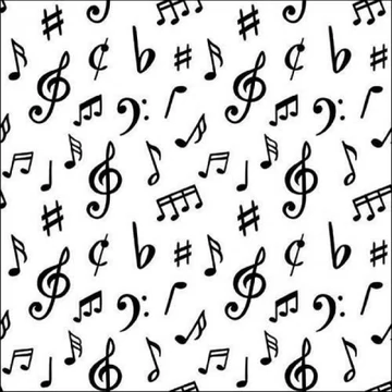 Music notes papírszalvéta 33x33cm, 20db-os, AMB.13318530