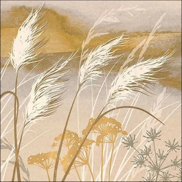 Waving grass papírszalvéta 33x33cm, 20db-os, AMB.13318565