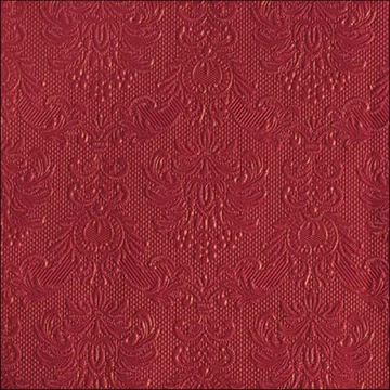 Elegance dark red dombornyomott papírszalvéta 40x40cm,15db-os, AMB.14017577 Elegance dark red dombornyomott papírszalvéta 40x40cm,15db-os, AMB.14017577