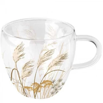 Waving grass duplafalú borosilicate üvegcsésze 0,25l, AMB.14418565