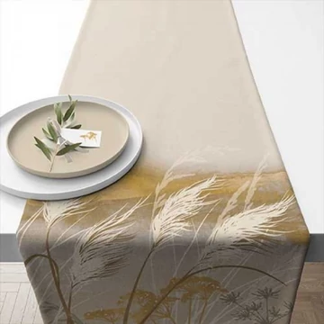 Waves grass asztali futó 40x150cm,100% pamut, AMB.16618565