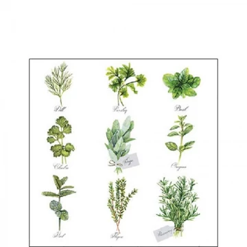 Herb selection papírszalvéta 25x25cm, 20db-os, AMB.12518560
