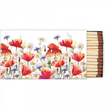 Poppies and cornflowers gyufa 6,5x11cm, AMB.19518640