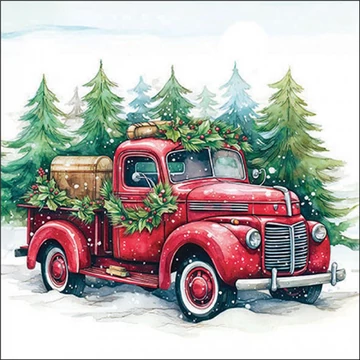 Van in the snow papírszalvéta 33x33cm, 20db-os, AMB.33318930
