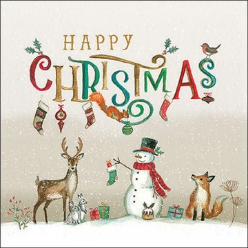 Happy Christmas papírszalvéta 33x33cm, 20db-os, AMB.33318935
