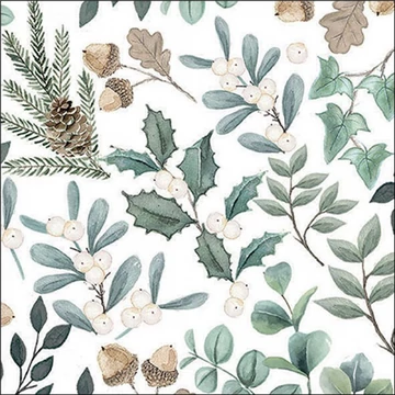 Collection of leaves papírszalvéta 33x33cm, 20db-os, AMB.33319040 Collection of leaves papírszalvéta 33x33cm, 20db-os, AMB.33319040