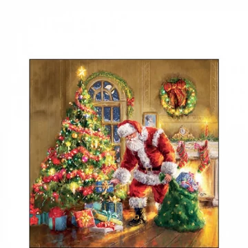 Gifts under Christmas tree papírszalvéta 25x25cm, 20db-os, AMB.32518900