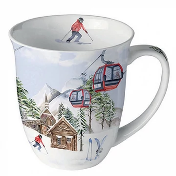 Ski hut porcelánbögre 0,4l, AMB.38418855