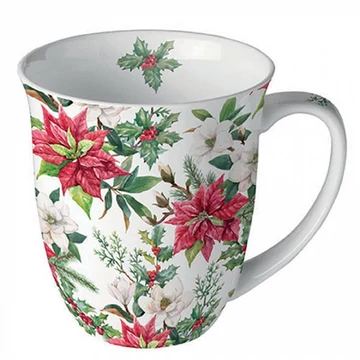 Christmas florals porcelánbögre 0,4l, AMB.38418875