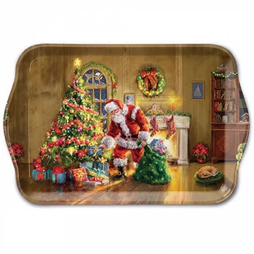 Gifts under Christmas tree műanyag kistálca 13x21cm, AMB.33718900