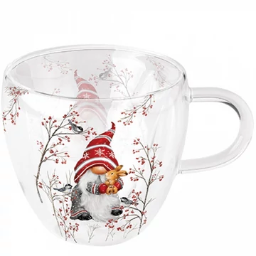 Dwarf hug duplafalú borosilicate üvegcsésze 0,25L, AMB.34418905