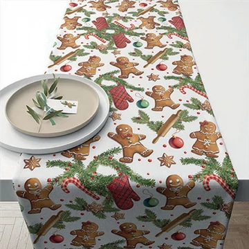 Gingerbread cookies asztali futó 40x150cm, 100% pamut, AMB.36618880