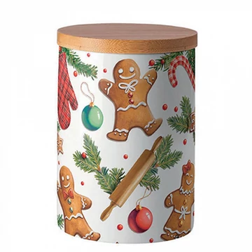 Gingerbread cookies porcelán konyhai tároló 13,5x10cm, AMB.37518880