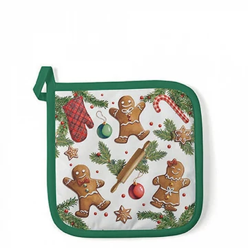 Gingerbread cookies edényalátét 20x20cm, 100% pamut, AMB.36518880