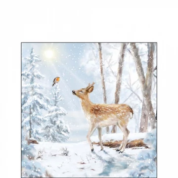 Meeting in winterworld papírszalvéta 25x25cm, 20db-os, AMB.32519220