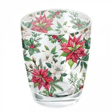 Christmas florals üvegpohár 0,25l, AMB.34318875