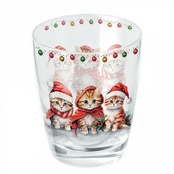 Funny cute kittens üvegpohár 0,25l, AMB.34319105