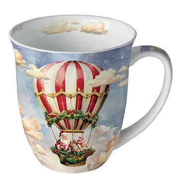 Santa's air balloon porcelánbögre 0,4l, AMB.38419230