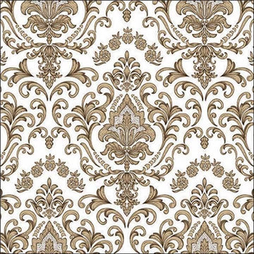 Baroque ornament gold papírszalvéta 33x33cm, 20db-os, AMB.13319114