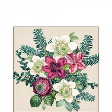 Azalea and helleborus cream papírszalvéta 25x25cm, 20db-os, AMB.32518971 Azalea and helleborus cream papírszalvéta 25x25cm, 20db-os, AMB.32518971
