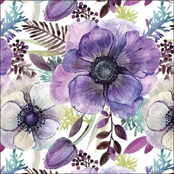 Purple dream papírszalvéta 33x33cm, 20db-os, AMB.13319340