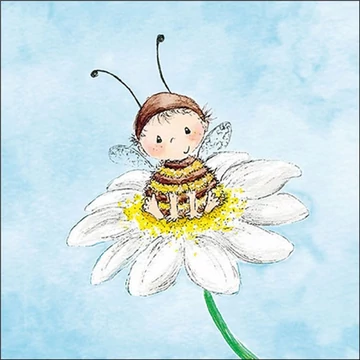 Bee child papírszalvéta 33x33cm, 20db-os, AMB.13319445