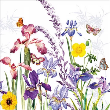 Iris garden papírszalvéta 33x33cm, 20db-os, AMB.13319540