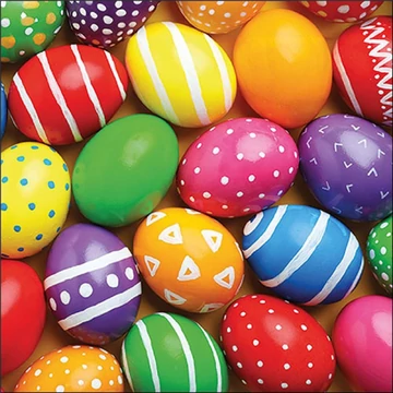Painted Easter eggs papírszalvéta 33x33cm,20db-os, AMB.23319750