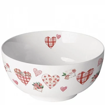 Lovely Hearts porcelántál 6,5x14cm, AMB.14819745