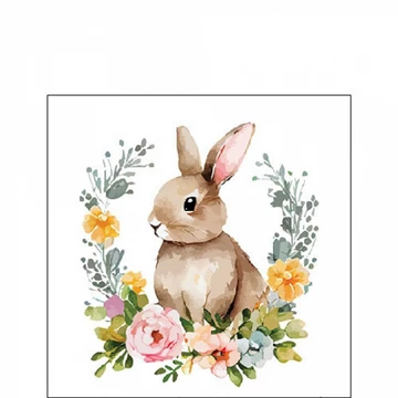 Cute Easter rabbit papírszalvéta 25x25cm, 20db-os, AMB.22519755