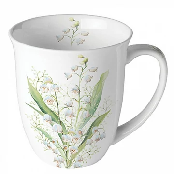 Lily of the valley white porcelánbögre 0,4l, AMB.18419550