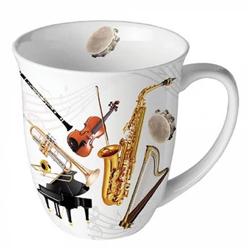 Music instruments porcelánbögre 0,4l, AMB.18419590